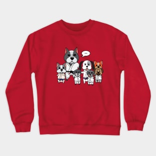 dog jitsu class pic Crewneck Sweatshirt